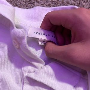 Men’s Aéropostale White Polo